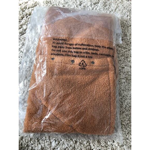 Marine Layer Eden Overshirt Cozy Sherpa Teddy Jacket Cashew Brown NWT XLarge - Picture 9 of 9